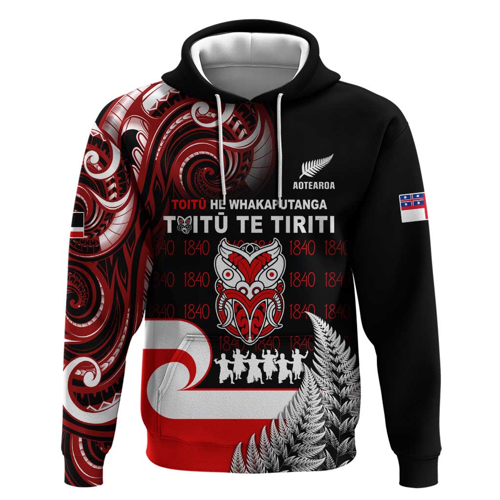 Aotearoa Toitu He Whakaputanga Hoodie Toitu Te Tiriti O Waitangi LT05 - Vibe Hoodie Shop