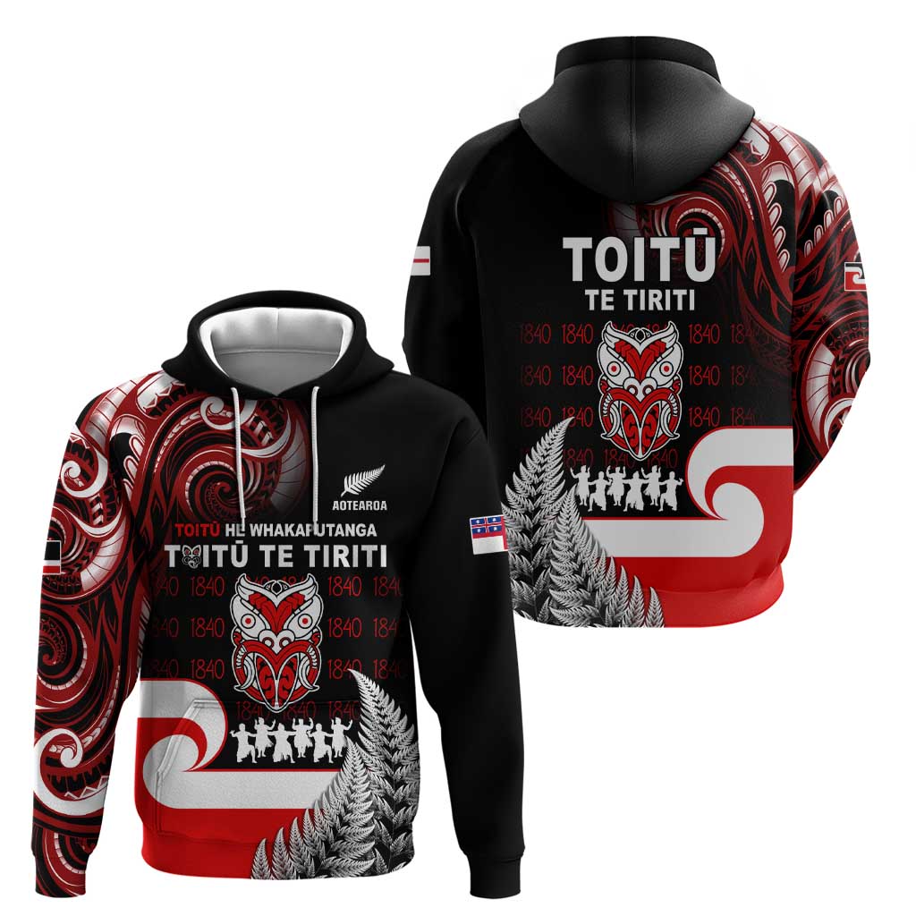 Aotearoa Toitu He Whakaputanga Hoodie Toitu Te Tiriti O Waitangi LT05 - Vibe Hoodie Shop