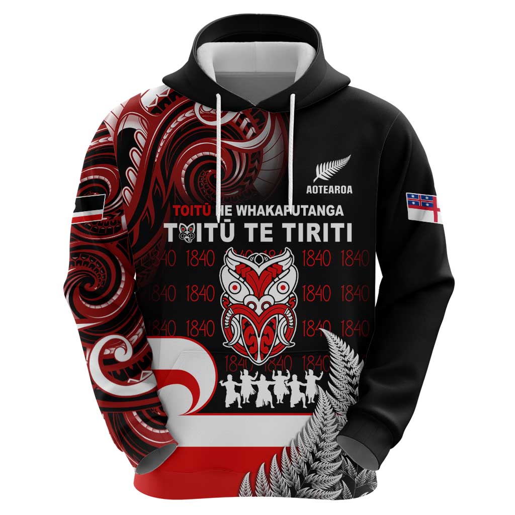 Aotearoa Toitu He Whakaputanga Hoodie Toitu Te Tiriti O Waitangi LT05 - Vibe Hoodie Shop