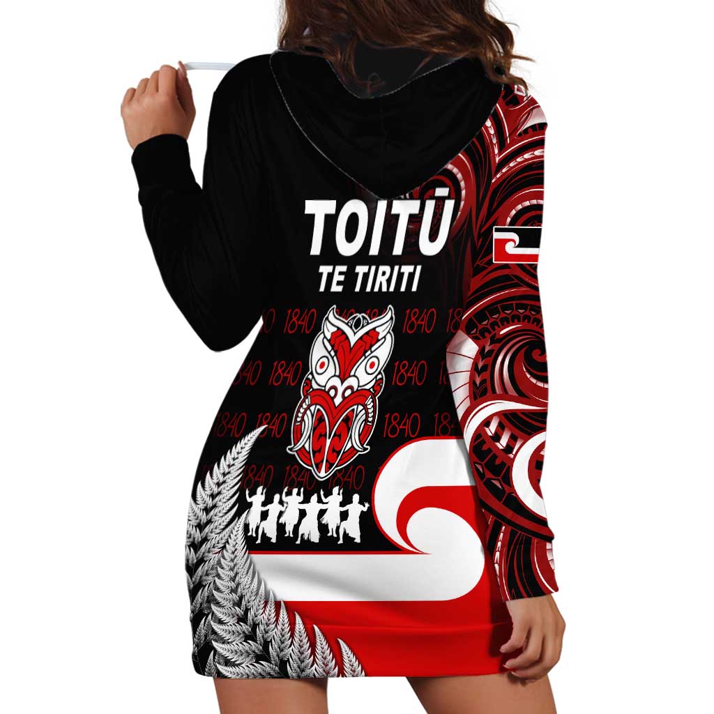 Aotearoa Toitu He Whakaputanga Hoodie Dress Toitu Te Tiriti O Waitangi LT05 - Vibe Hoodie Shop