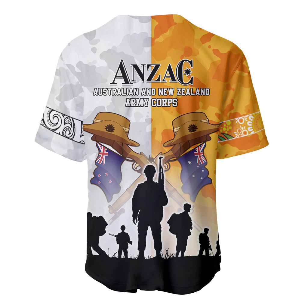 Australia And New Zealand ANZAC Day Baseball Jersey Lest We Forget LT05 - Vibe Hoodie Shop