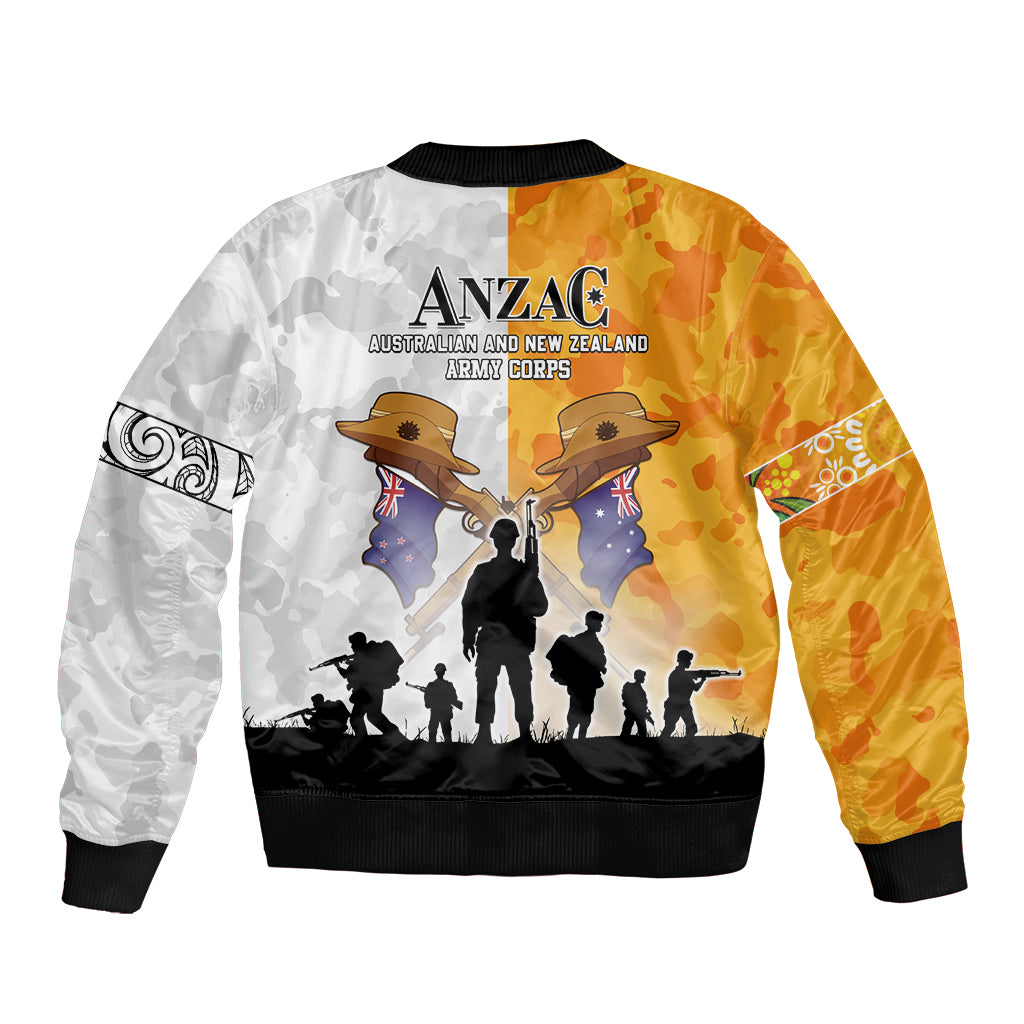 Australia And New Zealand ANZAC Day Bomber Jacket Lest We Forget LT05 - Vibe Hoodie Shop