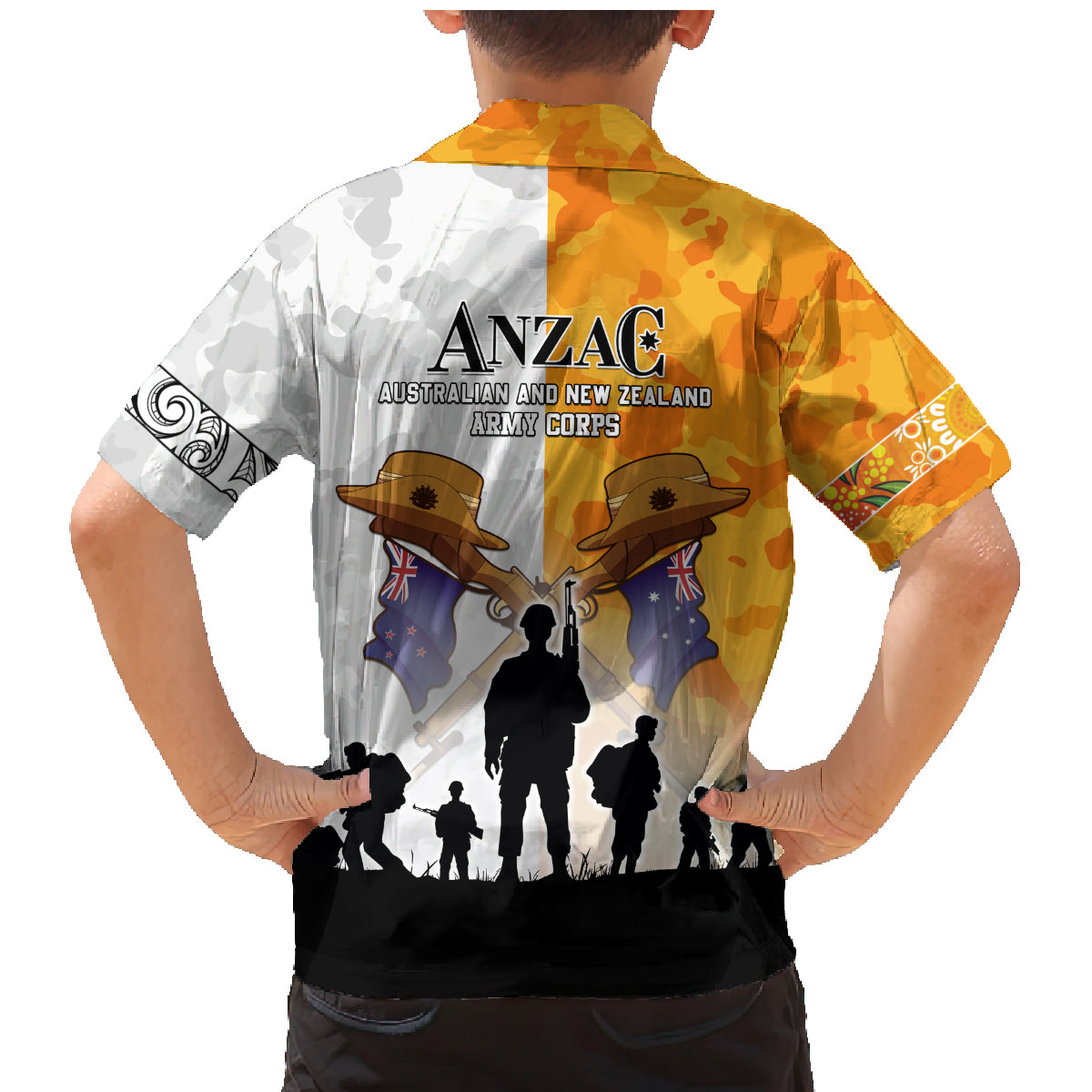 Australia And New Zealand ANZAC Day Family Matching Mermaid Dress and Hawaiian Shirt Lest We Forget