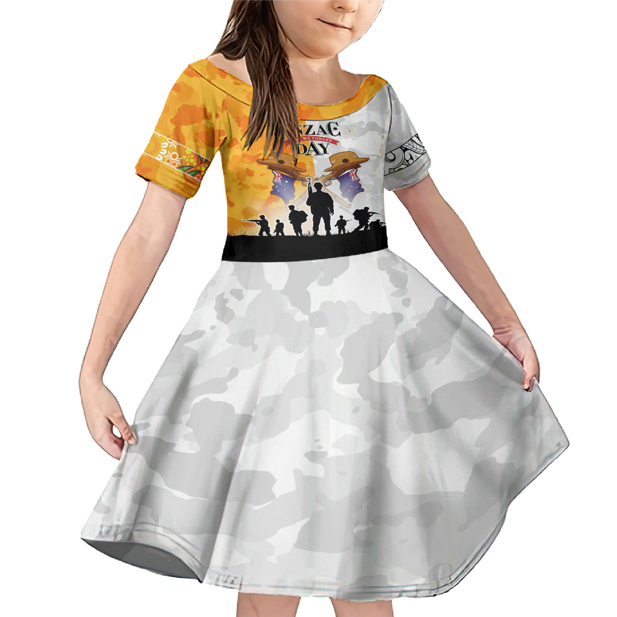 Australia And New Zealand ANZAC Day Family Matching Mermaid Dress and Hawaiian Shirt Lest We Forget