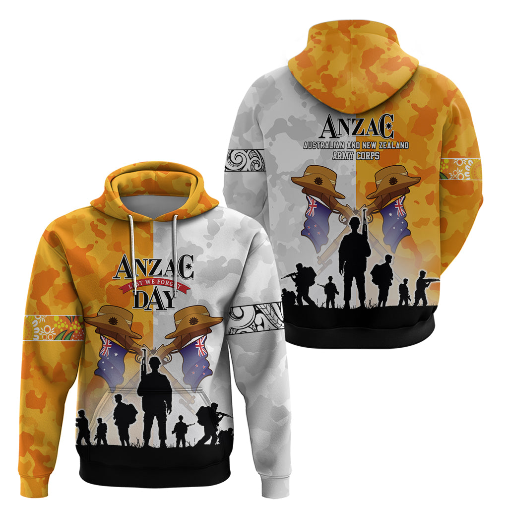 Australia And New Zealand ANZAC Day Hoodie Lest We Forget LT05 - Vibe Hoodie Shop