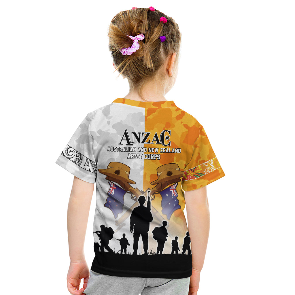 Australia And New Zealand ANZAC Day Kid T Shirt Lest We Forget LT05 - Vibe Hoodie Shop