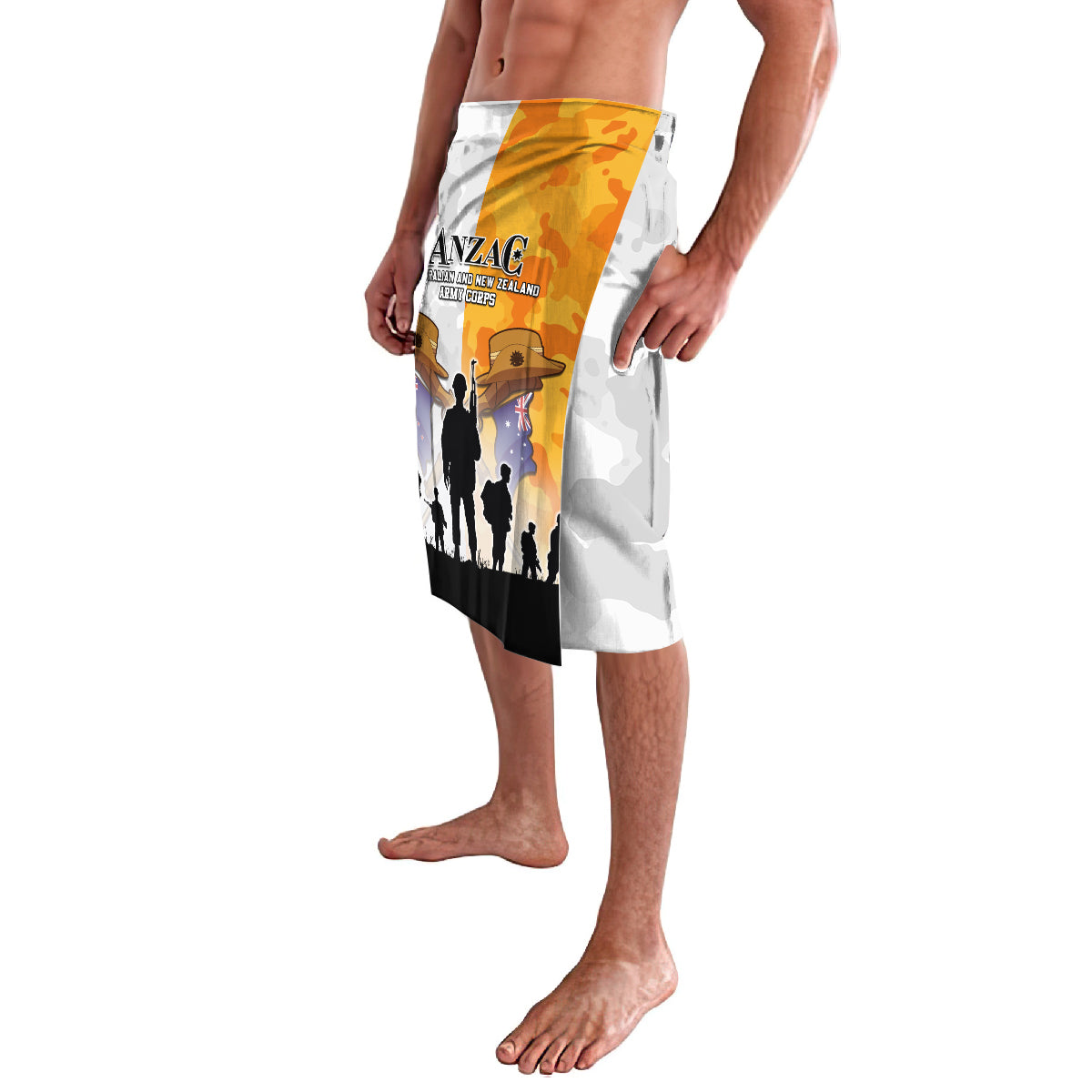 Australia And New Zealand ANZAC Day Lavalava Lest We Forget