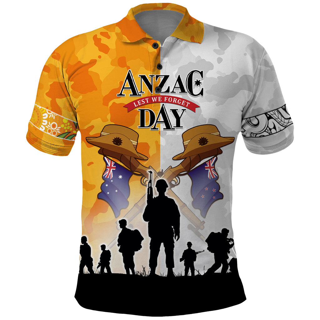 Australia And New Zealand ANZAC Day Polo Shirt Lest We Forget LT05 - Vibe Hoodie Shop