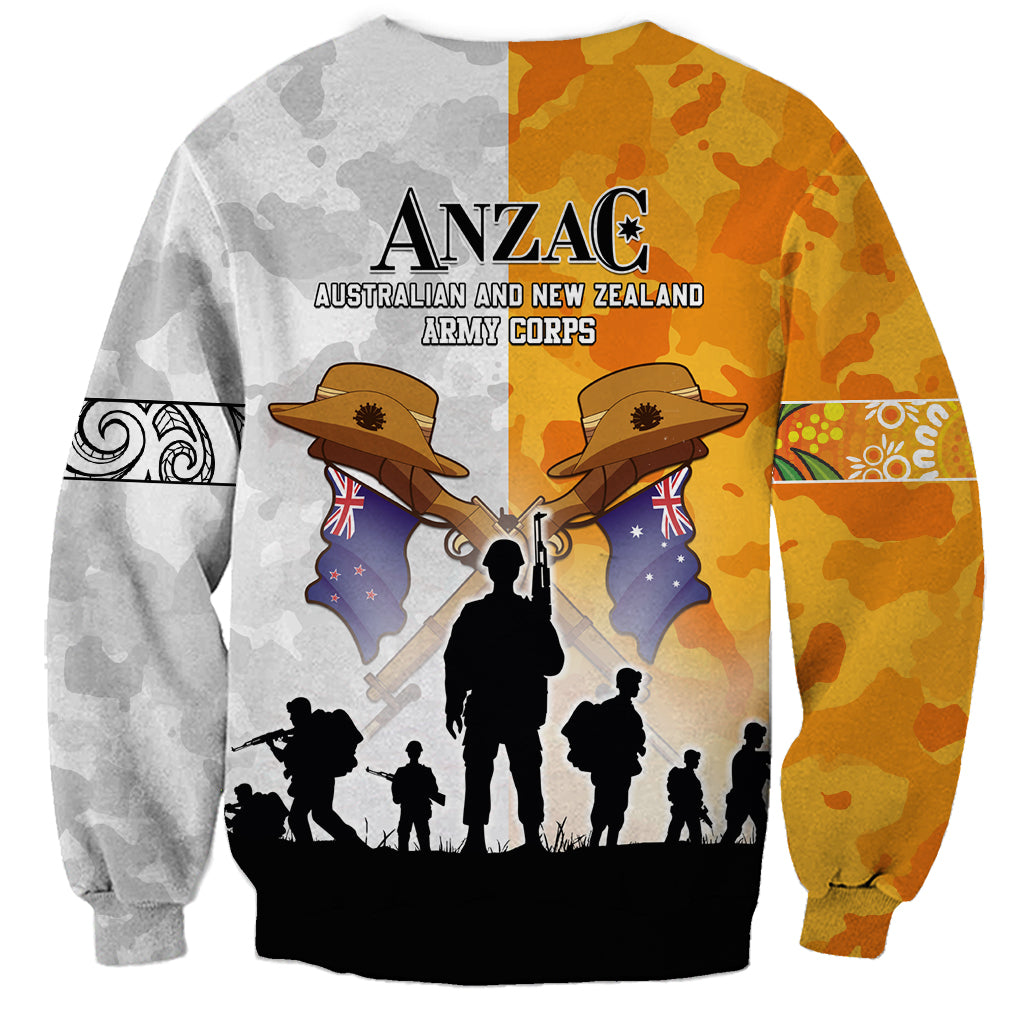 Australia And New Zealand ANZAC Day Sweatshirt Lest We Forget LT05 - Vibe Hoodie Shop