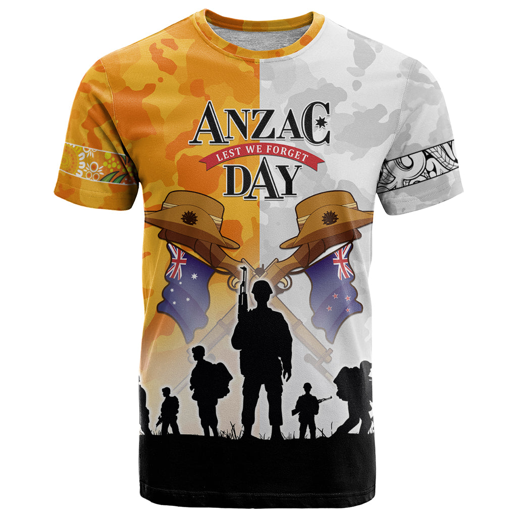 Australia And New Zealand ANZAC Day T Shirt Lest We Forget LT05 - Vibe Hoodie Shop