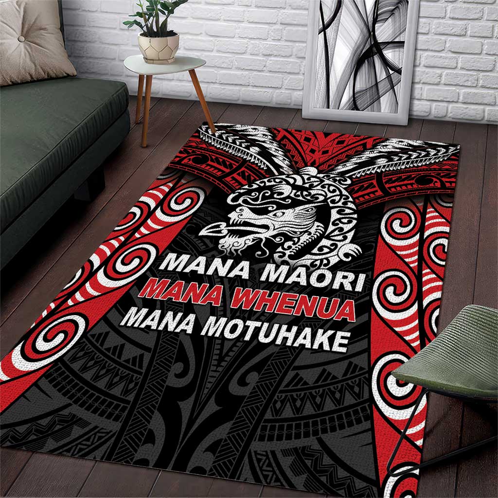 Aotearoa Mana Maori Area Rug Toitu Te Tiriti LT05 - Vibe Hoodie Shop