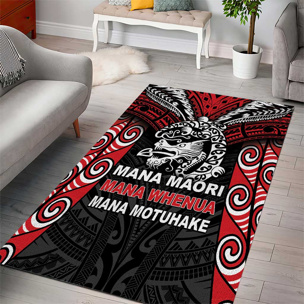 Aotearoa Mana Maori Area Rug Toitu Te Tiriti LT05 - Vibe Hoodie Shop