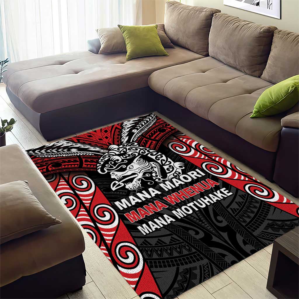 Aotearoa Mana Maori Area Rug Toitu Te Tiriti LT05 - Vibe Hoodie Shop