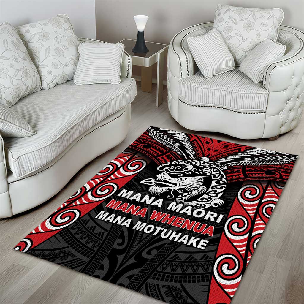 Aotearoa Mana Maori Area Rug Toitu Te Tiriti LT05 - Vibe Hoodie Shop