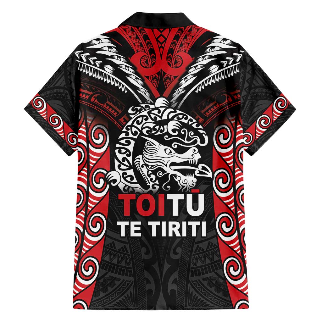 Aotearoa Mana Maori Family Matching Long Sleeve Bodycon Dress and Hawaiian Shirt Toitu Te Tiriti