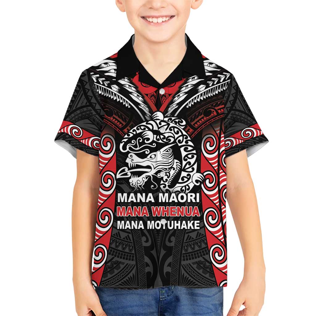 Aotearoa Mana Maori Family Matching Long Sleeve Bodycon Dress and Hawaiian Shirt Toitu Te Tiriti