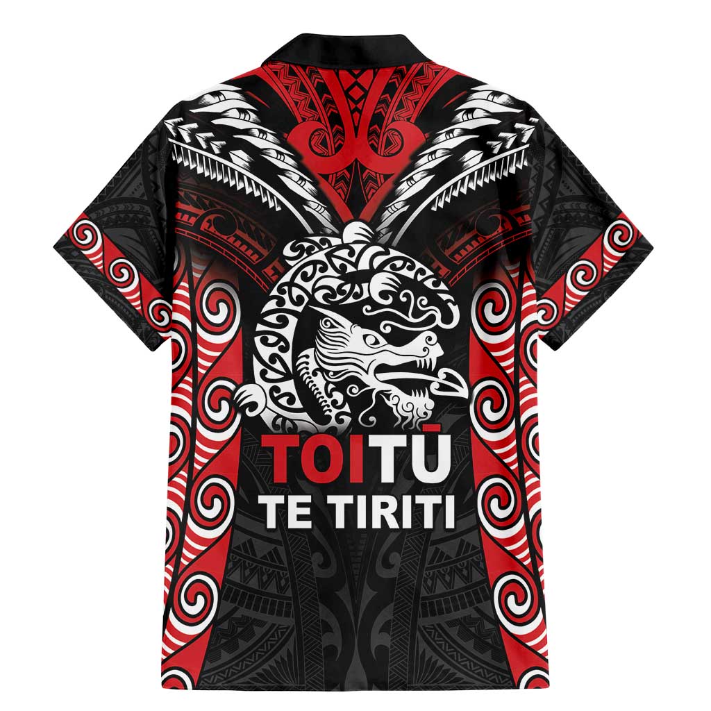 Aotearoa Mana Maori Family Matching Mermaid Dress and Hawaiian Shirt Toitu Te Tiriti