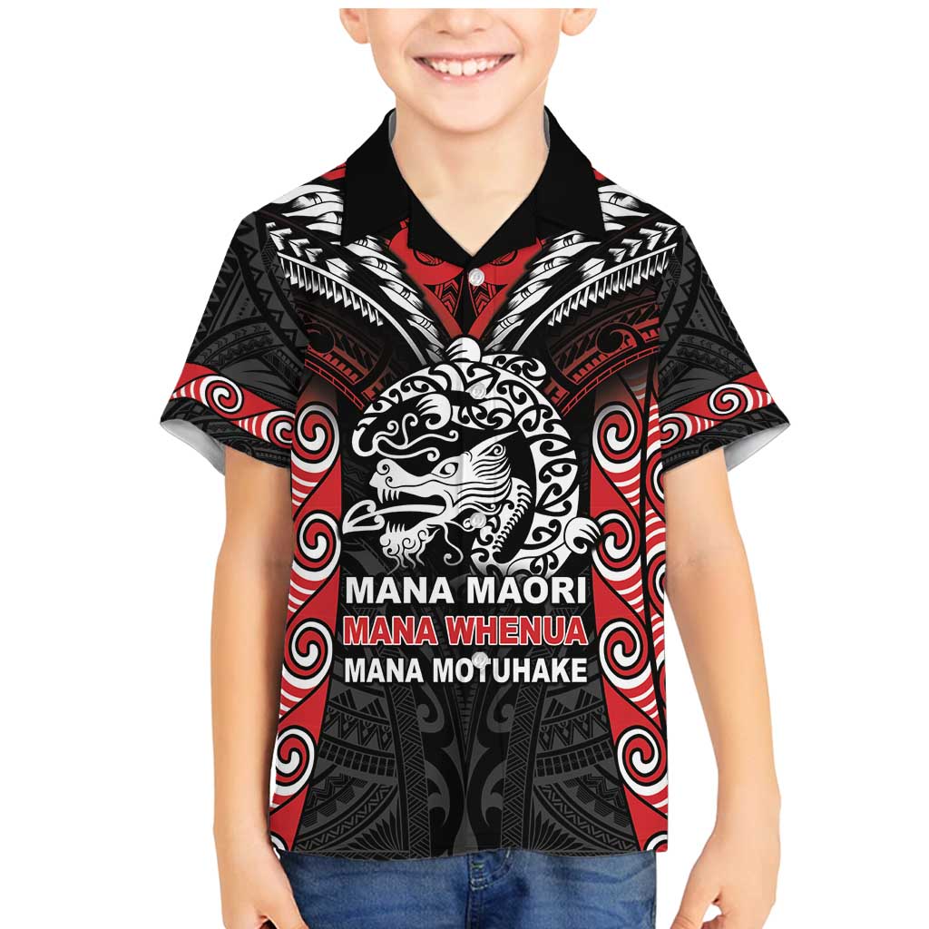 Aotearoa Mana Maori Family Matching Mermaid Dress and Hawaiian Shirt Toitu Te Tiriti