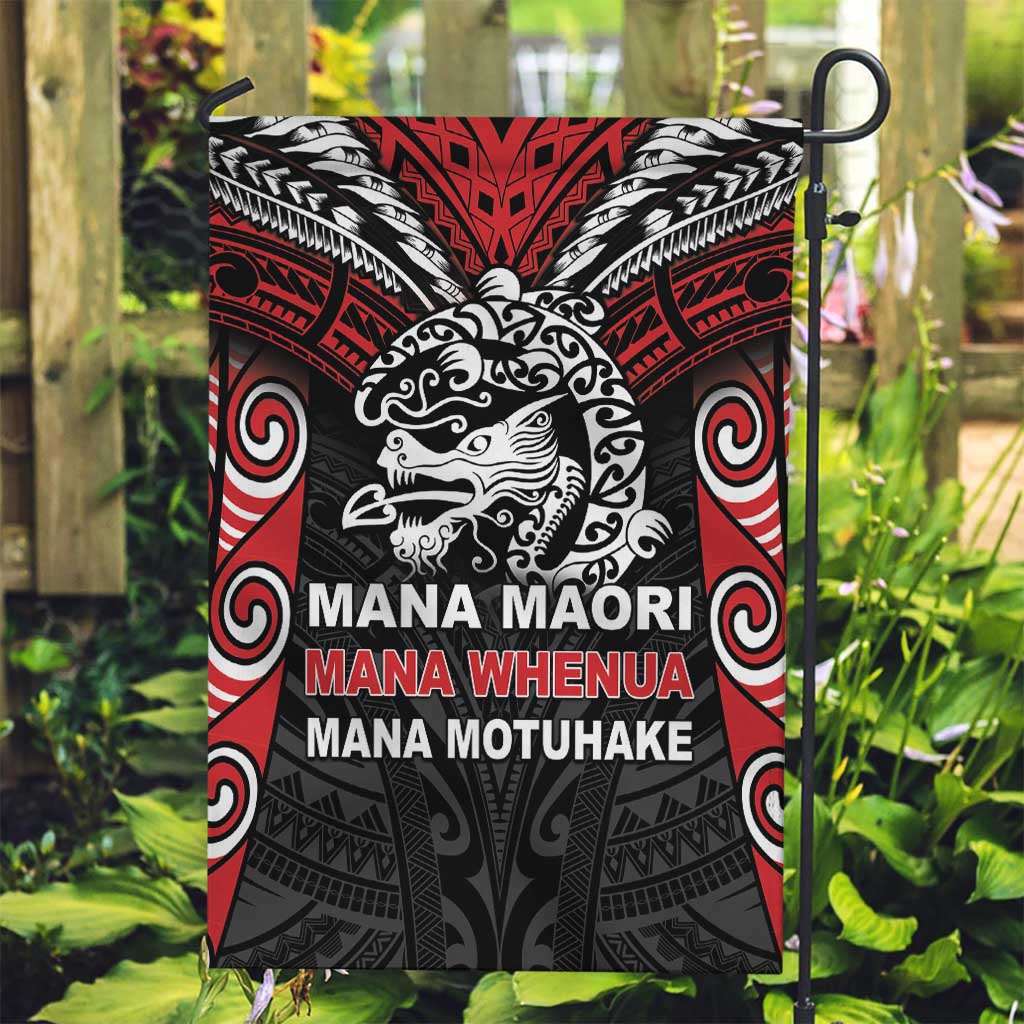 Aotearoa Mana Maori Garden Flag Toitu Te Tiriti LT05 - Vibe Hoodie Shop