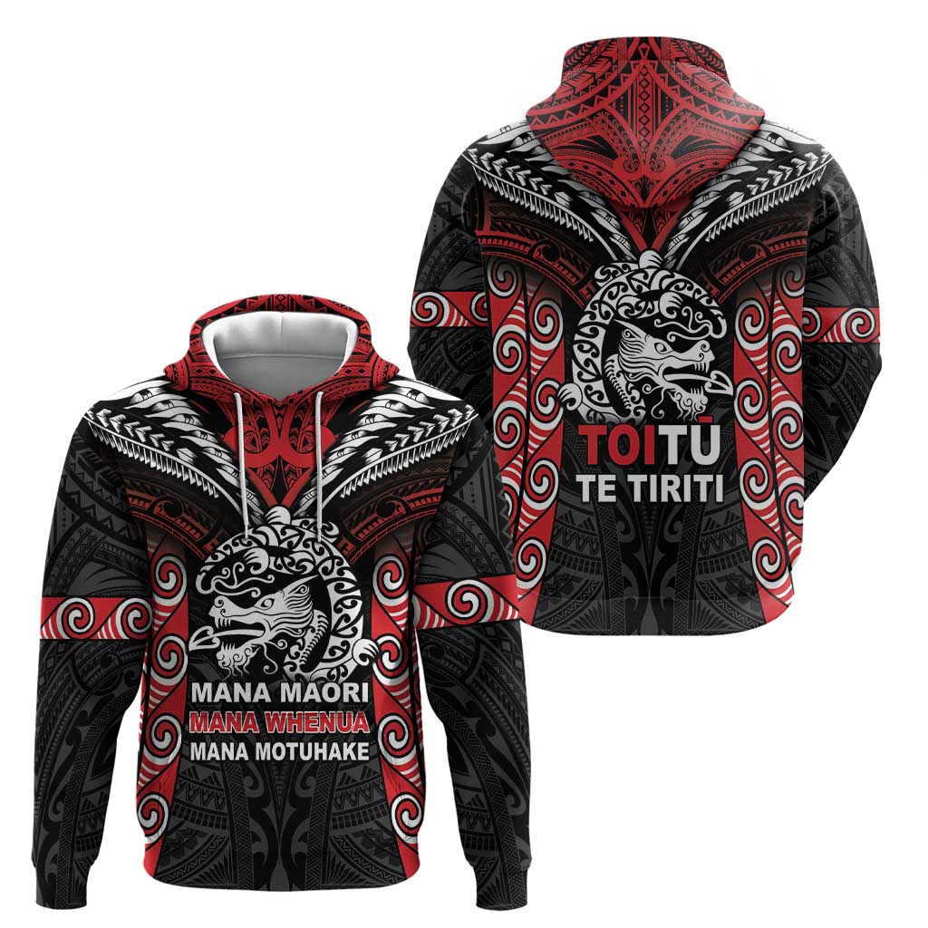 Aotearoa Mana Maori Hoodie Toitu Te Tiriti LT05 - Vibe Hoodie Shop