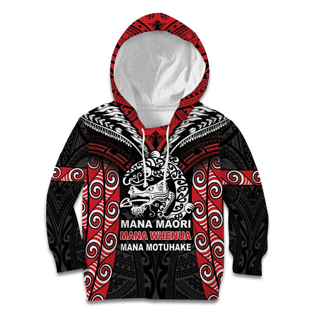 Aotearoa Mana Maori Kid Hoodie Toitu Te Tiriti LT05 - Vibe Hoodie Shop