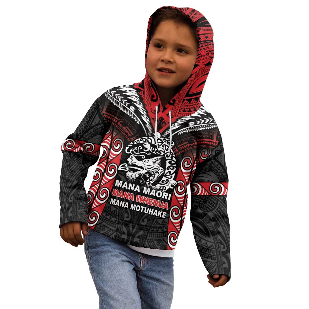 Aotearoa Mana Maori Kid Hoodie Toitu Te Tiriti LT05 - Vibe Hoodie Shop