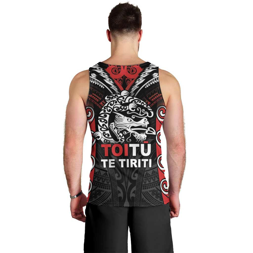 Aotearoa Mana Maori Men Tank Top Toitu Te Tiriti LT05 - Vibe Hoodie Shop