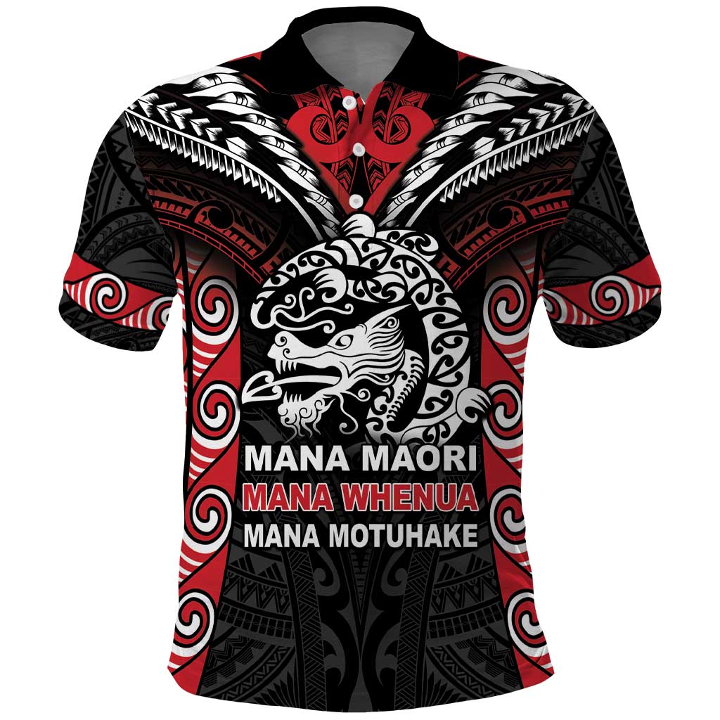 Aotearoa Mana Maori Polo Shirt Toitu Te Tiriti LT05 - Vibe Hoodie Shop