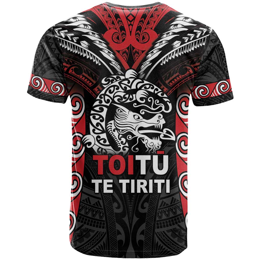 Aotearoa Mana Maori T Shirt Toitu Te Tiriti LT05 - Vibe Hoodie Shop