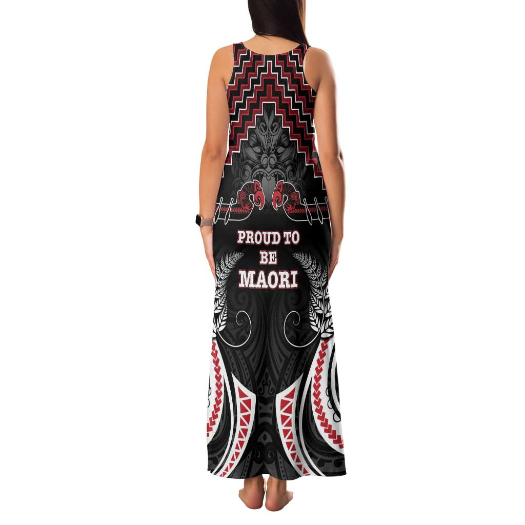 Aotearoa Family Matching Tank Maxi Dress and Hawaiian Shirt Proud To Be Maori