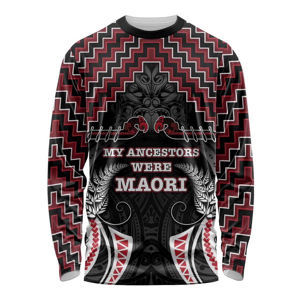 Aotearoa Long Sleeve Shirt Proud To Be Maori LT05 - Vibe Hoodie Shop