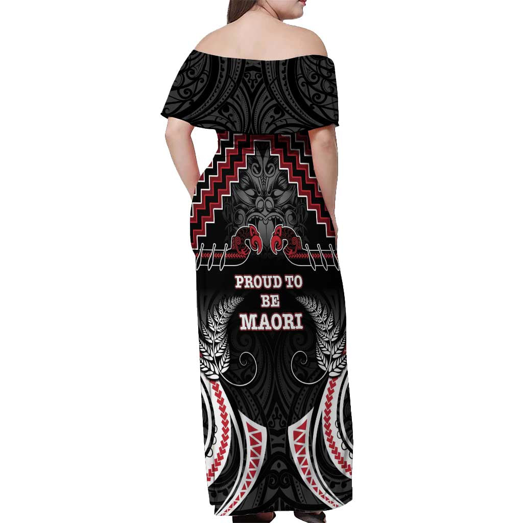 Aotearoa Off Shoulder Maxi Dress Proud To Be Maori