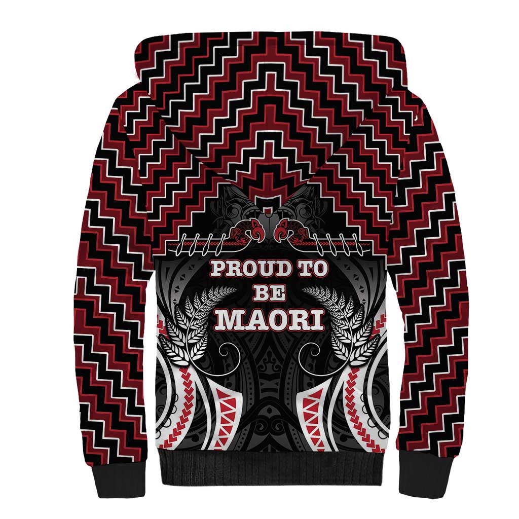 Aotearoa Sherpa Hoodie Proud To Be Maori LT05 - Vibe Hoodie Shop