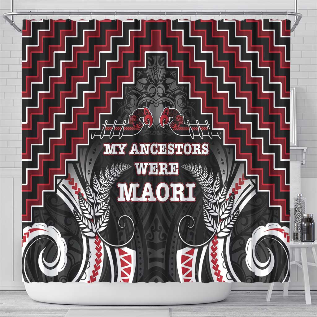 Aotearoa Shower Curtain Proud To Be Maori