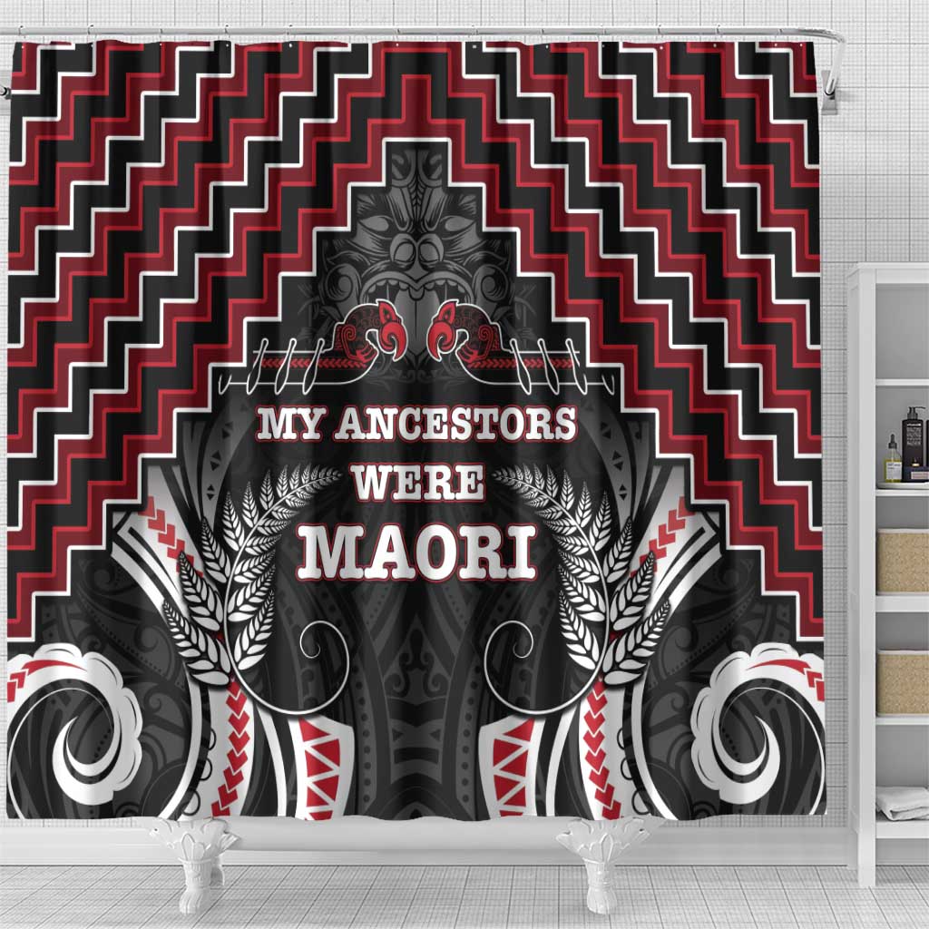 Aotearoa Shower Curtain Proud To Be Maori