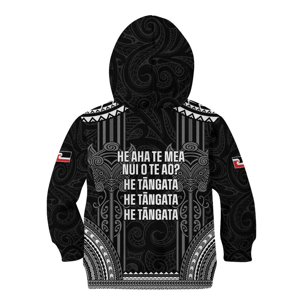 Aotearoa Toitu Te Tiriti Kid Hoodie No Kiwi Without Iwi LT05 - Vibe Hoodie Shop