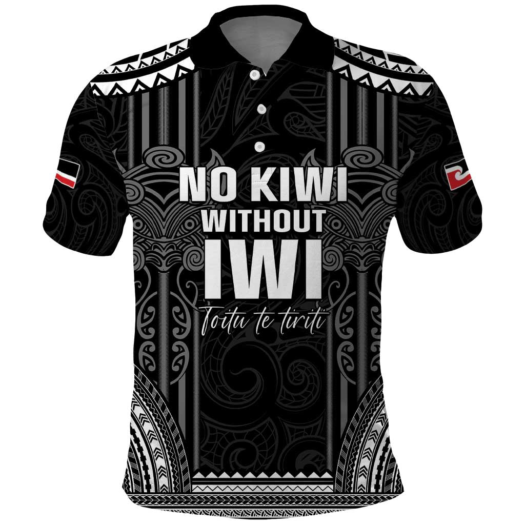 Aotearoa Toitu Te Tiriti Polo Shirt No Kiwi Without Iwi LT05 - Vibe Hoodie Shop