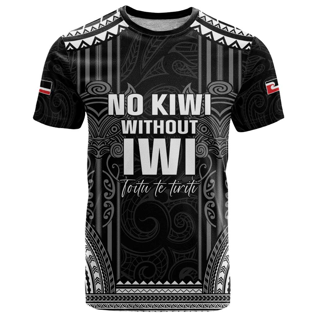 Aotearoa Toitu Te Tiriti T Shirt No Kiwi Without Iwi LT05 - Vibe Hoodie Shop