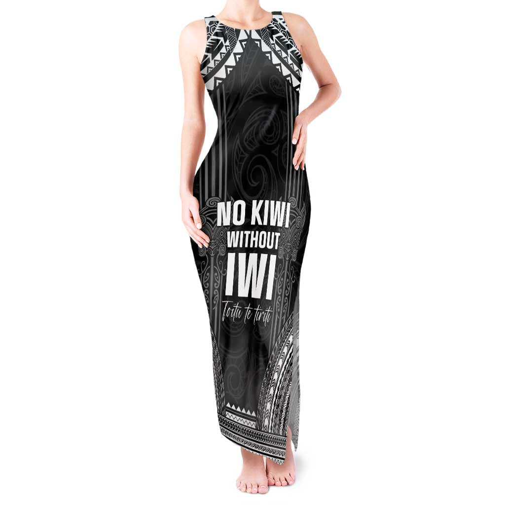 Aotearoa Toitu Te Tiriti Tank Maxi Dress No Kiwi Without Iwi