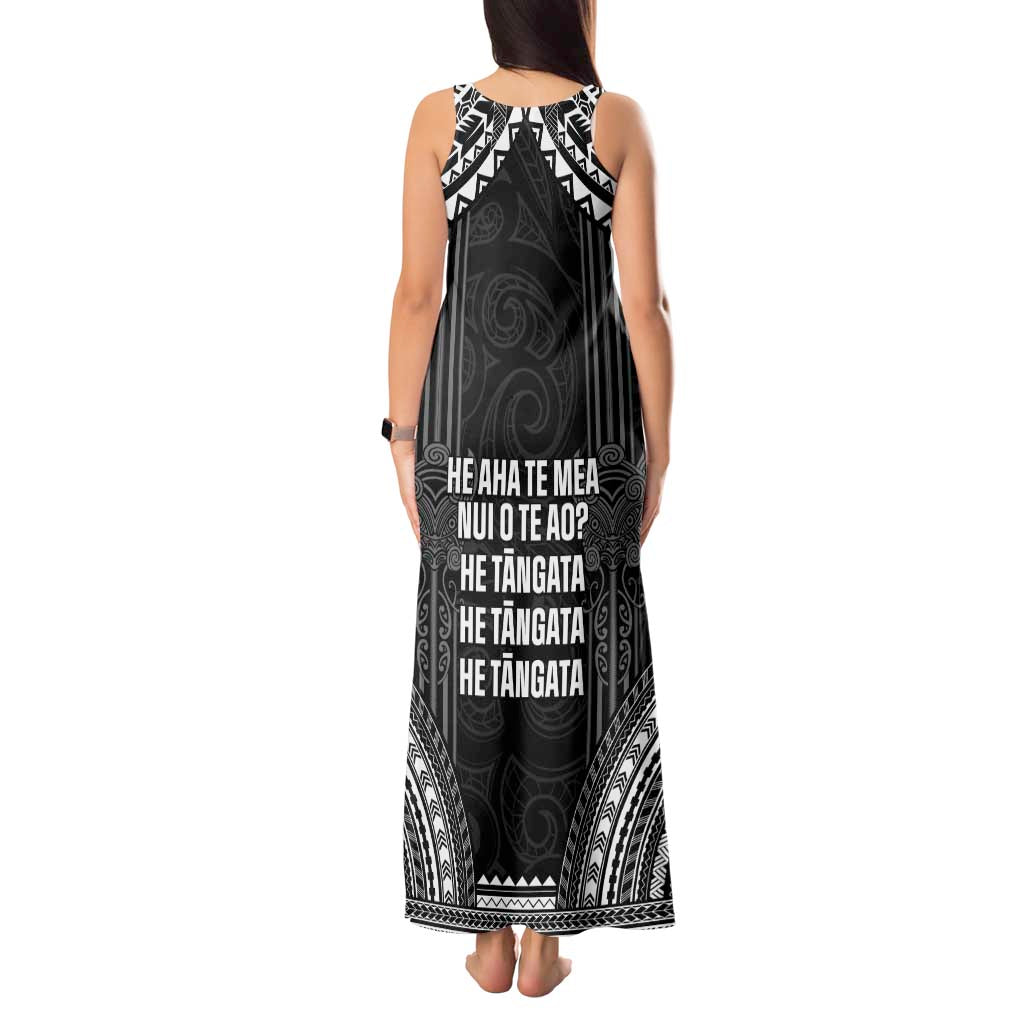 Aotearoa Toitu Te Tiriti Tank Maxi Dress No Kiwi Without Iwi