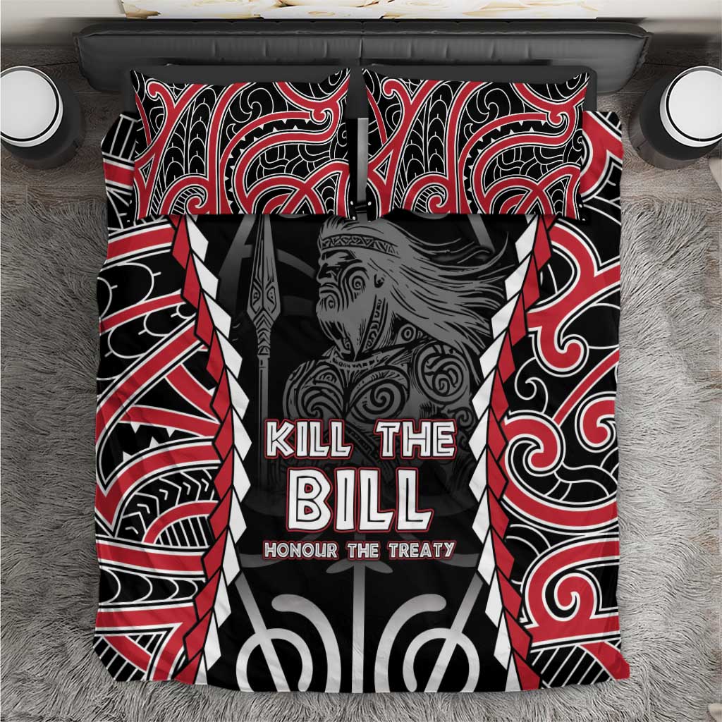 Aotearoa Waitangi Day Bedding Set Maori Warrior Tribal Tattoo LT05 - Vibe Hoodie Shop