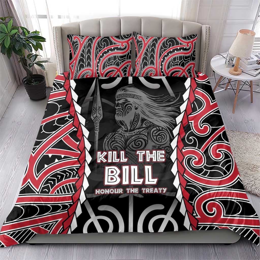 Aotearoa Waitangi Day Bedding Set Maori Warrior Tribal Tattoo LT05 - Vibe Hoodie Shop