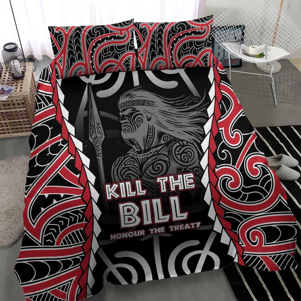 Aotearoa Waitangi Day Bedding Set Maori Warrior Tribal Tattoo LT05 - Vibe Hoodie Shop