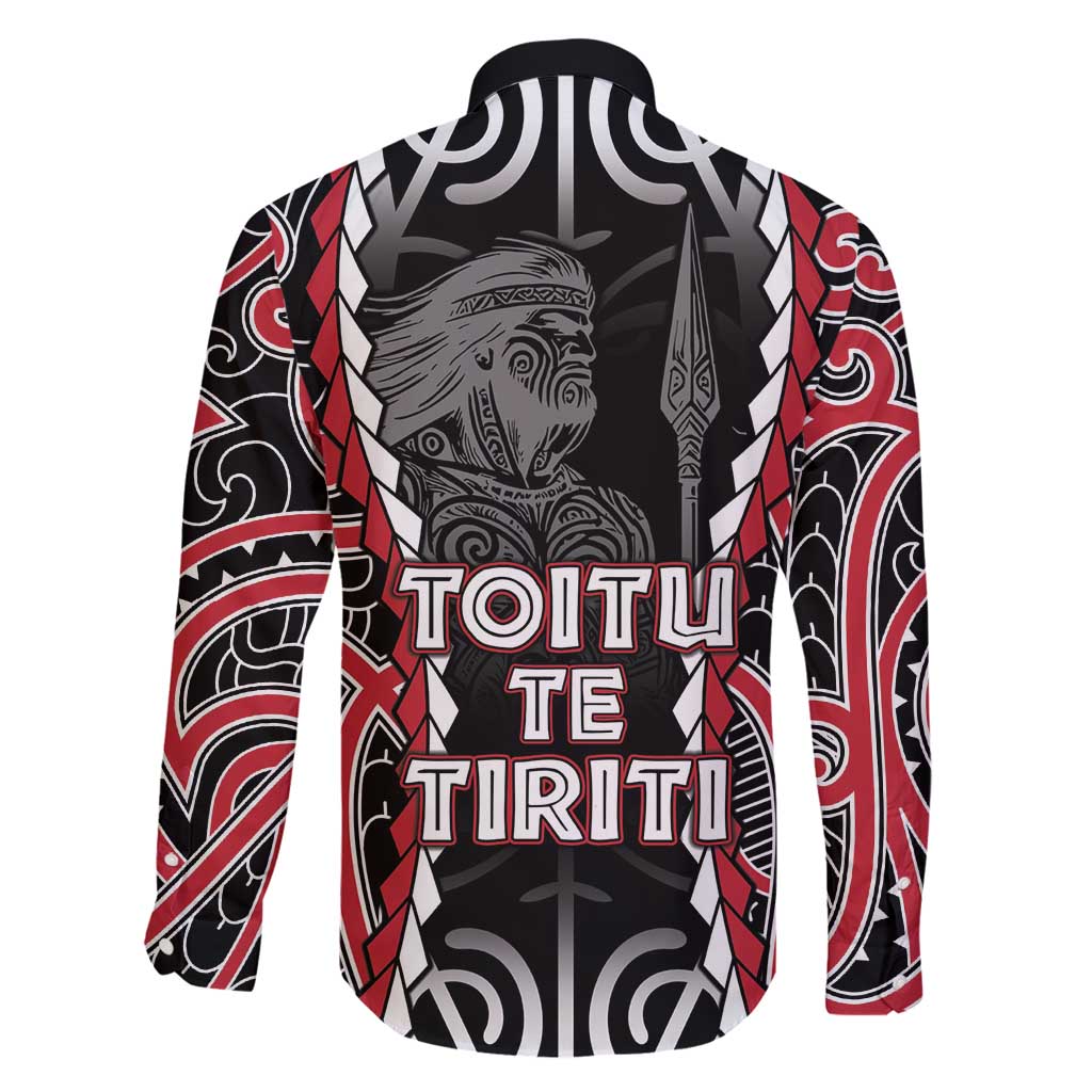 Aotearoa Waitangi Day Family Matching Long Sleeve Bodycon Dress and Hawaiian Shirt Maori Warrior Tribal Tattoo