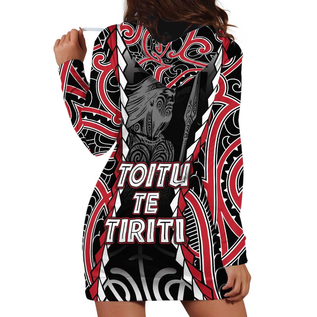 Aotearoa Waitangi Day Hoodie Dress Maori Warrior Tribal Tattoo LT05 - Vibe Hoodie Shop