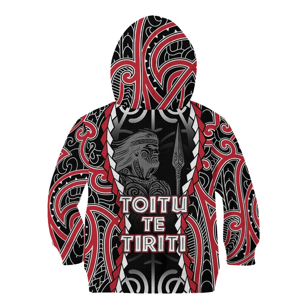 Aotearoa Waitangi Day Kid Hoodie Maori Warrior Tribal Tattoo LT05 - Vibe Hoodie Shop