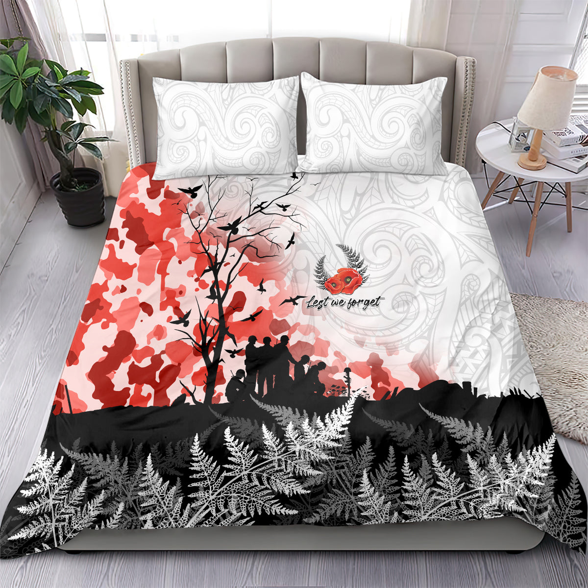 Kei Wareware Tatou New Zealand ANZAC Day Bedding Set Lest We Forget LT05 - Vibe Hoodie Shop