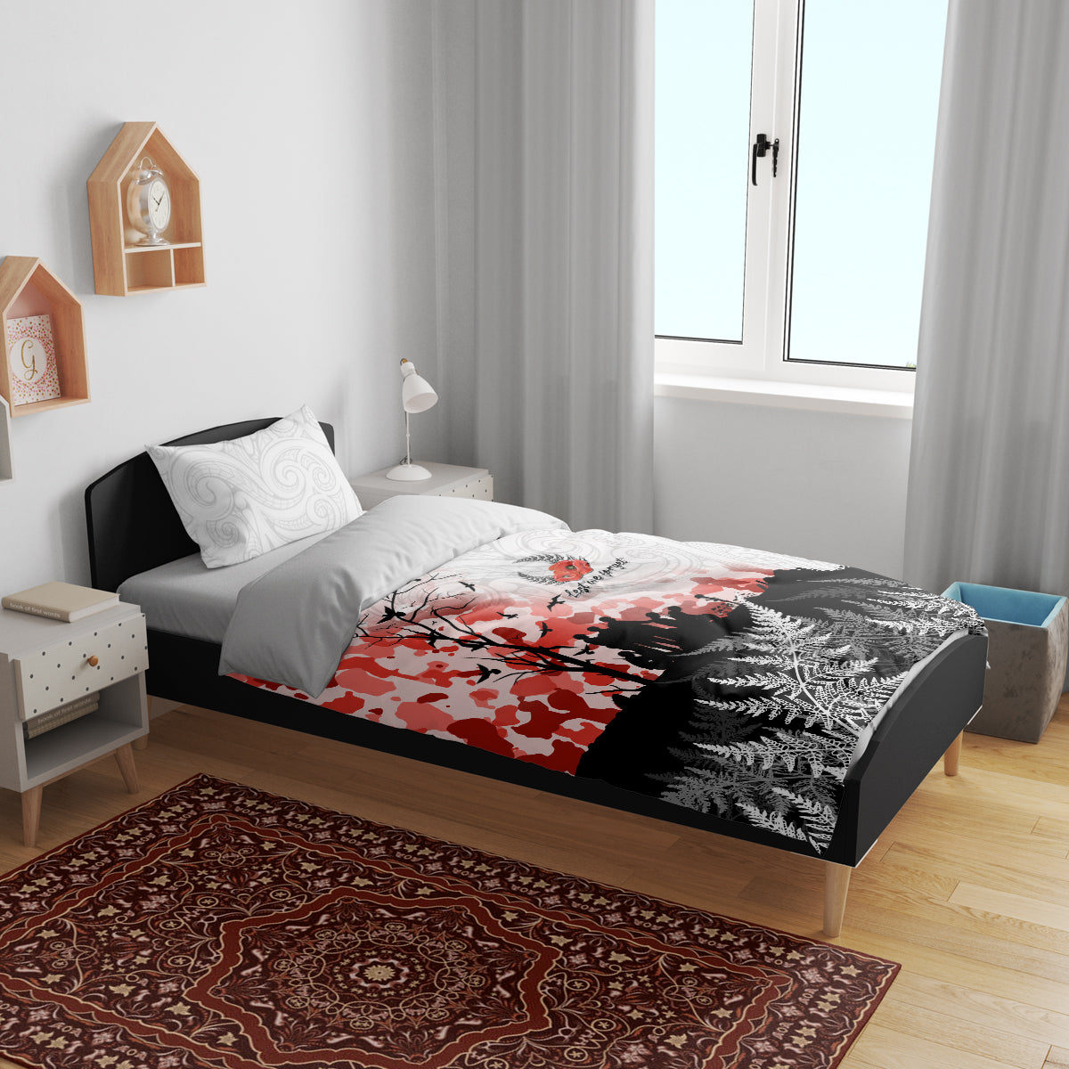 Kei Wareware Tatou New Zealand ANZAC Day Bedding Set Lest We Forget LT05 - Vibe Hoodie Shop