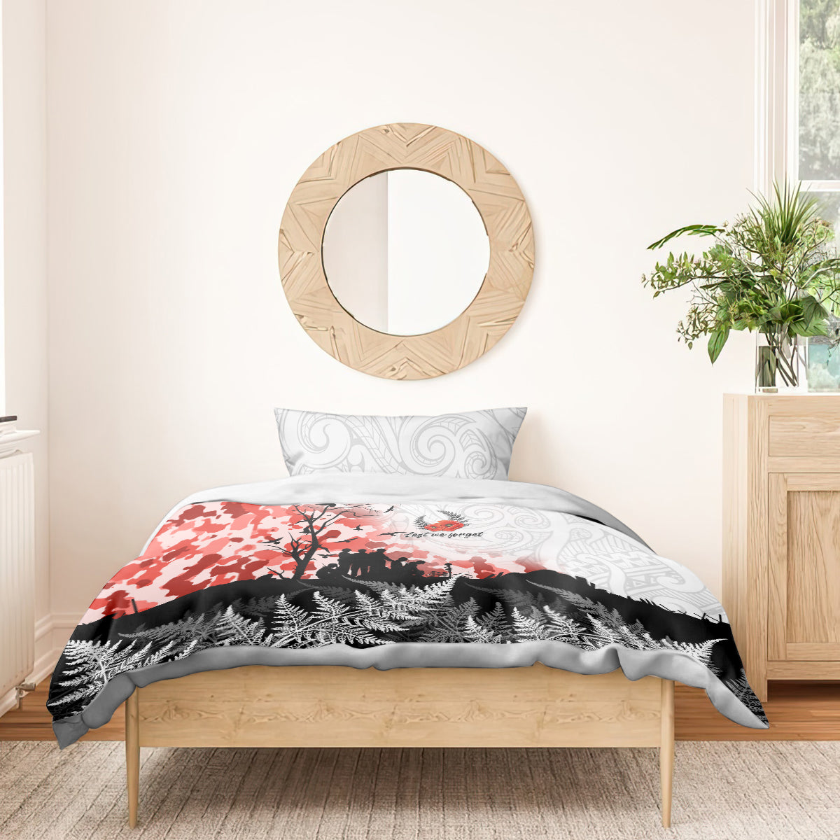 Kei Wareware Tatou New Zealand ANZAC Day Bedding Set Lest We Forget LT05 - Vibe Hoodie Shop