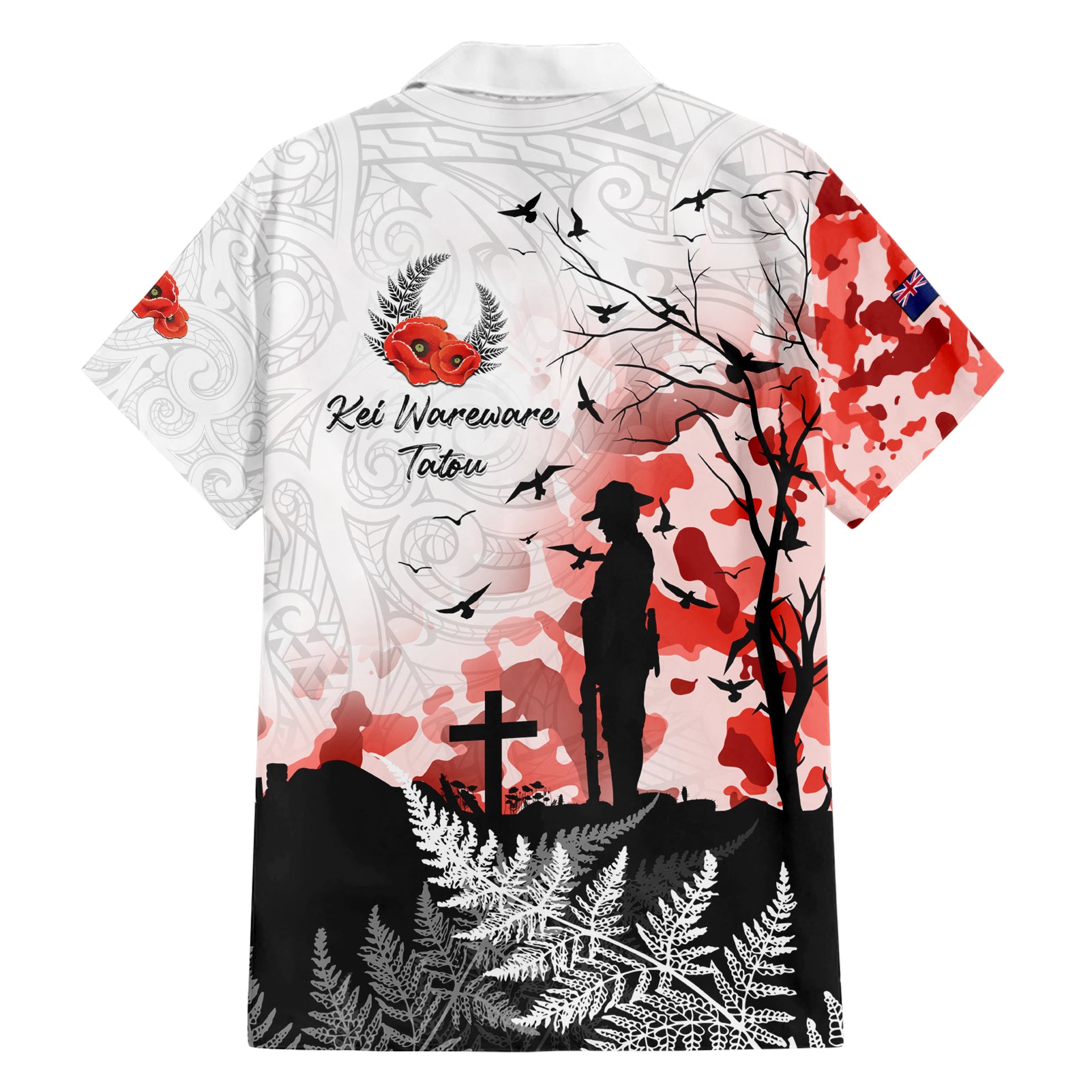 Kei Wareware Tatou New Zealand ANZAC Day Hawaiian Shirt Lest We Forget LT05 - Vibe Hoodie Shop